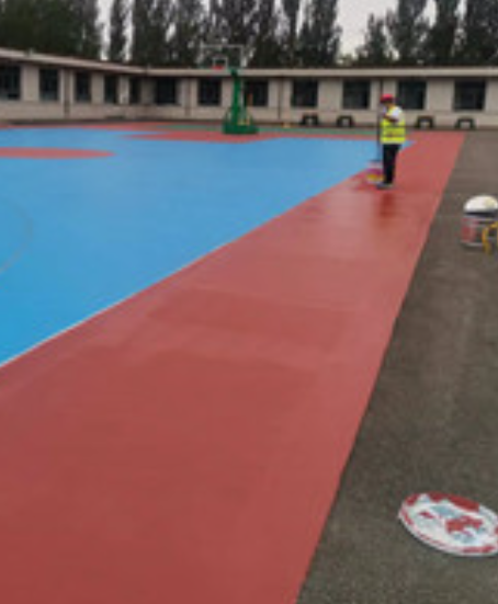 建邺旧篮球场地面改造翻新整改   